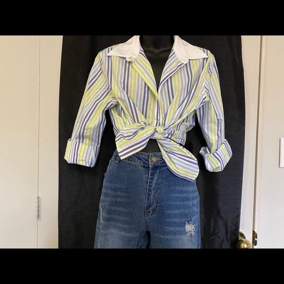 Striped Button Up - Picture 2 of 4
